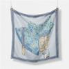 Luxury Horse Print Silk Square Scarf Women Spring Neck Tie Shawl Wraps Female Hair Hand Wrist Headkercheif Hijab Bandana