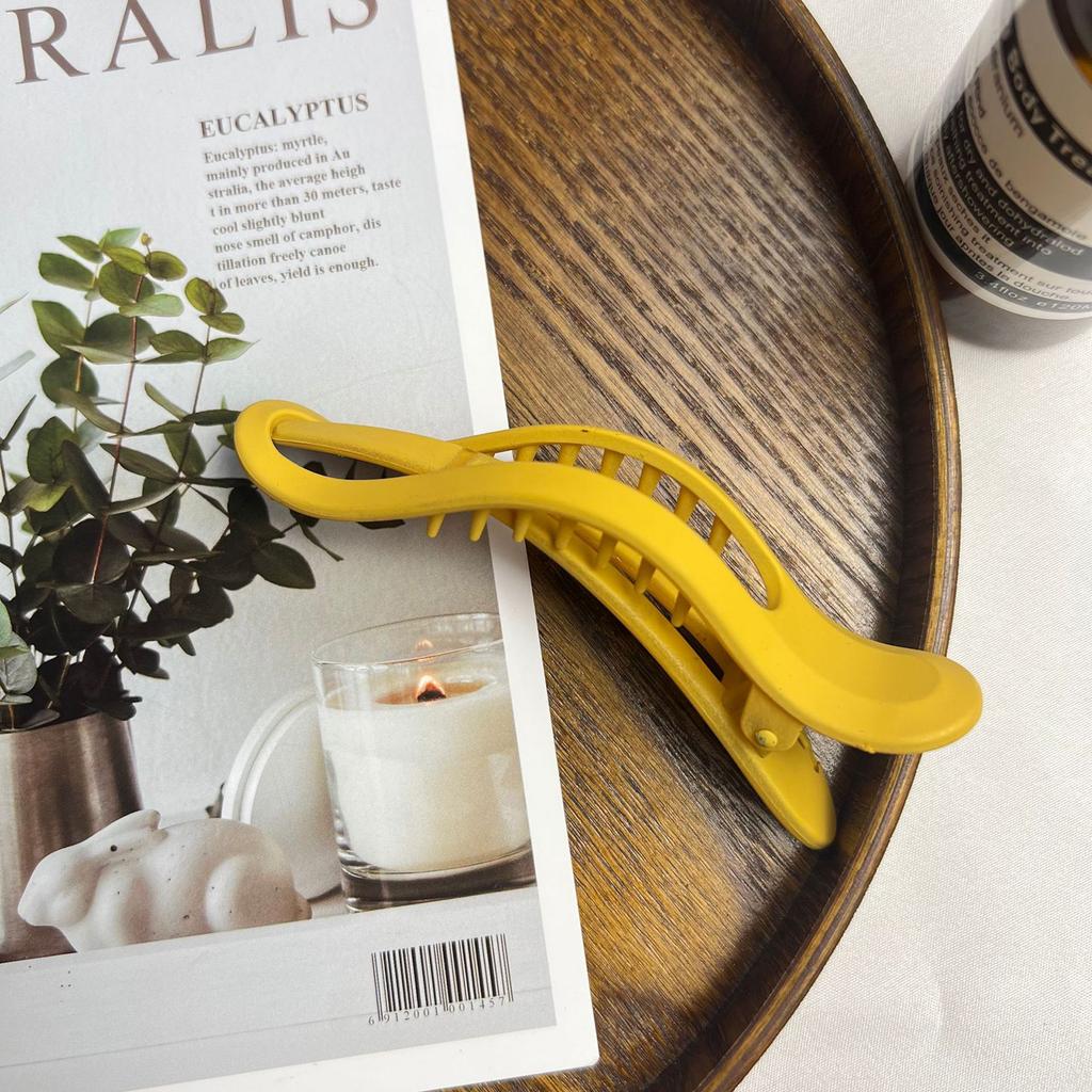 Vintage Matted Hair Clip For Women Fashion Personality Gradient Contrasting Duckbill Clip Girls Daily Life Hair Accessories