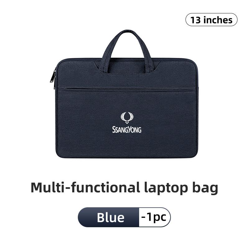 

Car Logo 13 Inch Laptop Shoulder Bag Carrying Notebook Case For SsangYong Rexton Kyron Rodius Tivoli Musso Turismo Nomad
