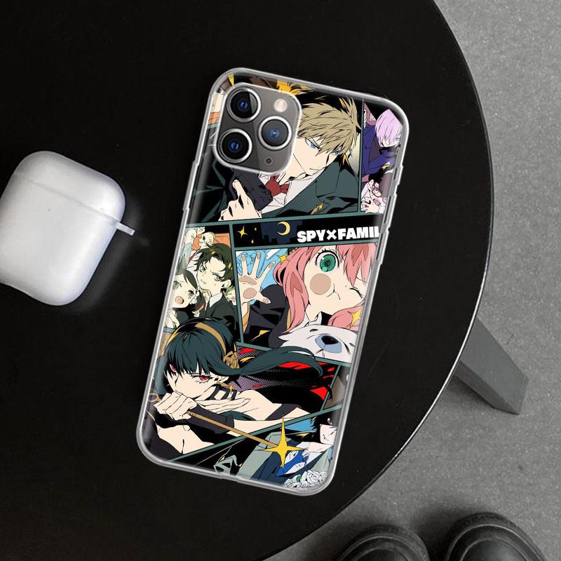 Anime S-Spy Family Anya Phone Case Cover for iPhone 11 12 13 Mini 14 15 Plus 16 Pro Max 17 Air 7 8 + SE Art Customized Fundas 11