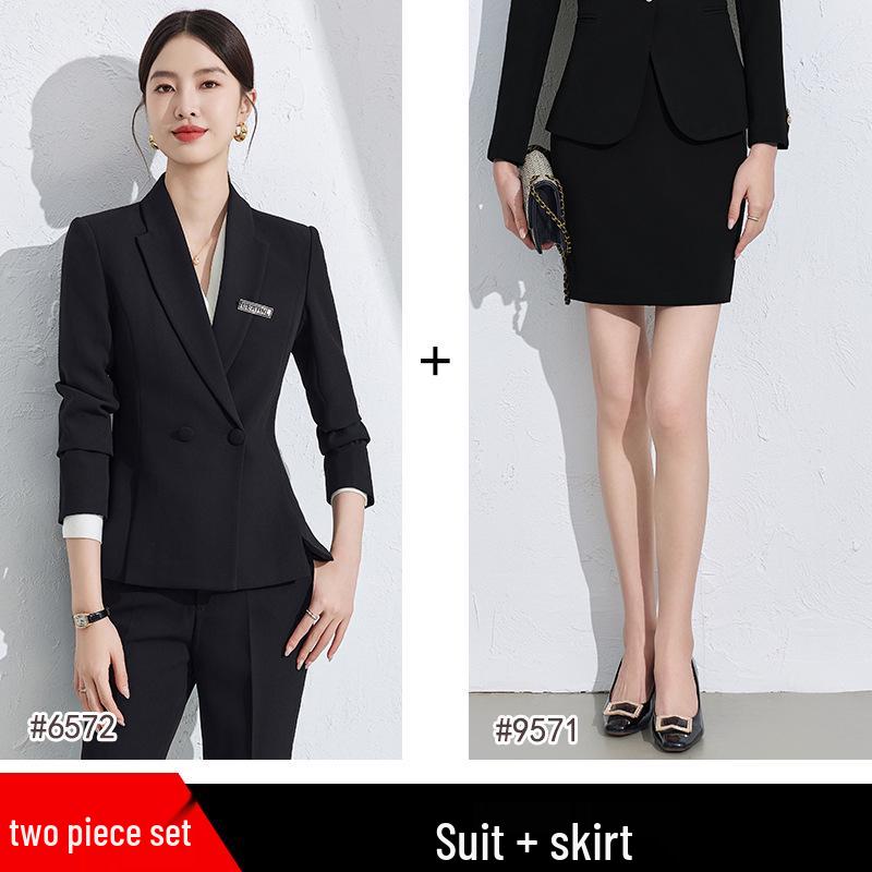Women's Elegant High-End Suit Set for Formal Interviews and Events