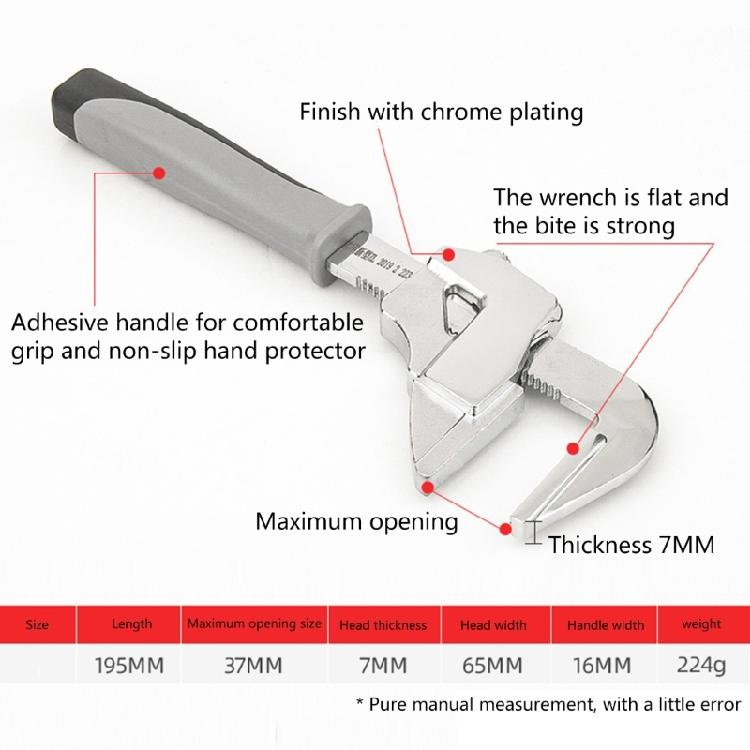 Adjustable Spanners Self Adjusting Wrench F Type Wrench Water Pipe Repair Spanners