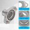 Straight Up Water Neck Aluminum Polished Thermostat 180 Degrees Style2 Silver