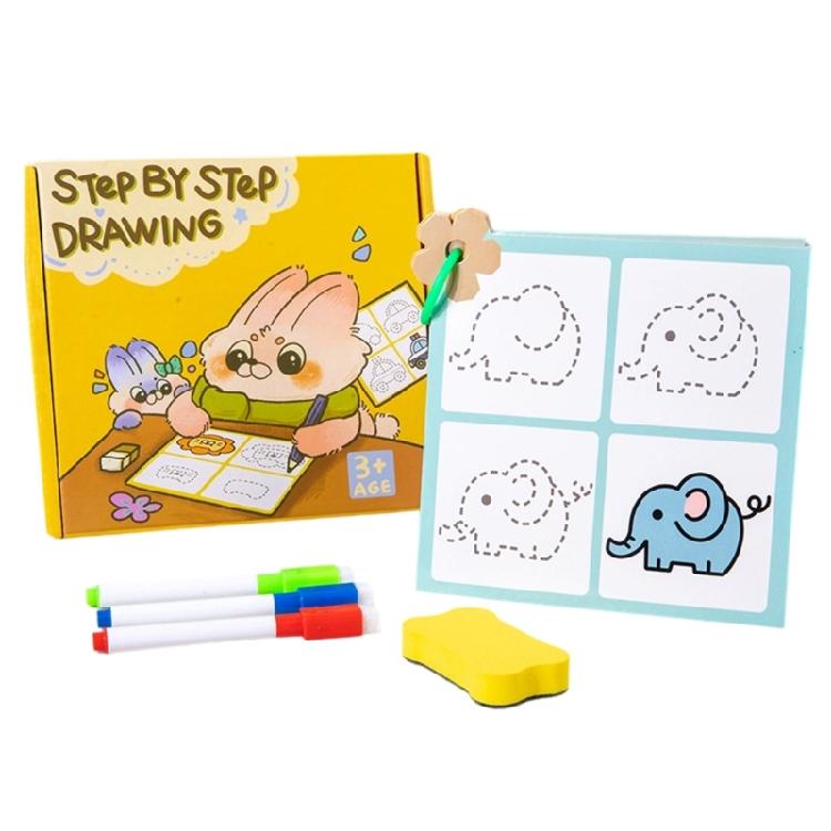 

Toddler Pen Control Training Book Step-by-Step Drawing Practice Book Educational Toy for Home 1