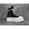 Scarpe a testa larga europee e americane 2025 nuove scarpe sportive casual con plateau rialzato punta tonda cinturini scarpe alte in tela marea da donna