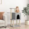 VidaXL Cat Tree with Sisal Scratching Posts Light Grey 97 Cm 172065