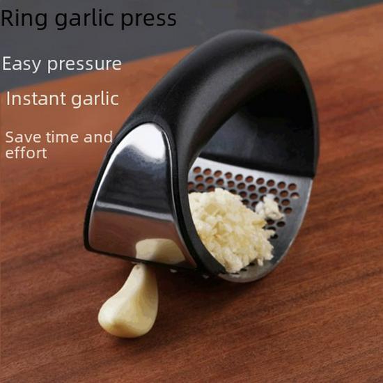 Ruční kroužek na drcení česneku a zázvoru z nerezové oceli