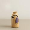 Handmade Art Deco Ceramic Tabletop Vase Creative Painted Flower Design Scratch Resistant Eco-Friendly Decorative Arrangement for