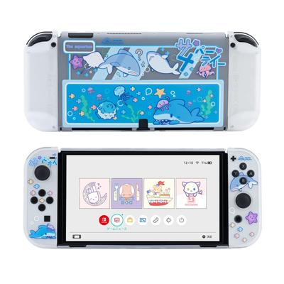 GeekShare Switch OLED, kompatibel mit Nintendo Switch, Switch OLED, Switch Organic EL Protective, teilbar, vollständig kratzfest, fleckenabweisend, leicht zu entfernen, Party-Abdeckung,