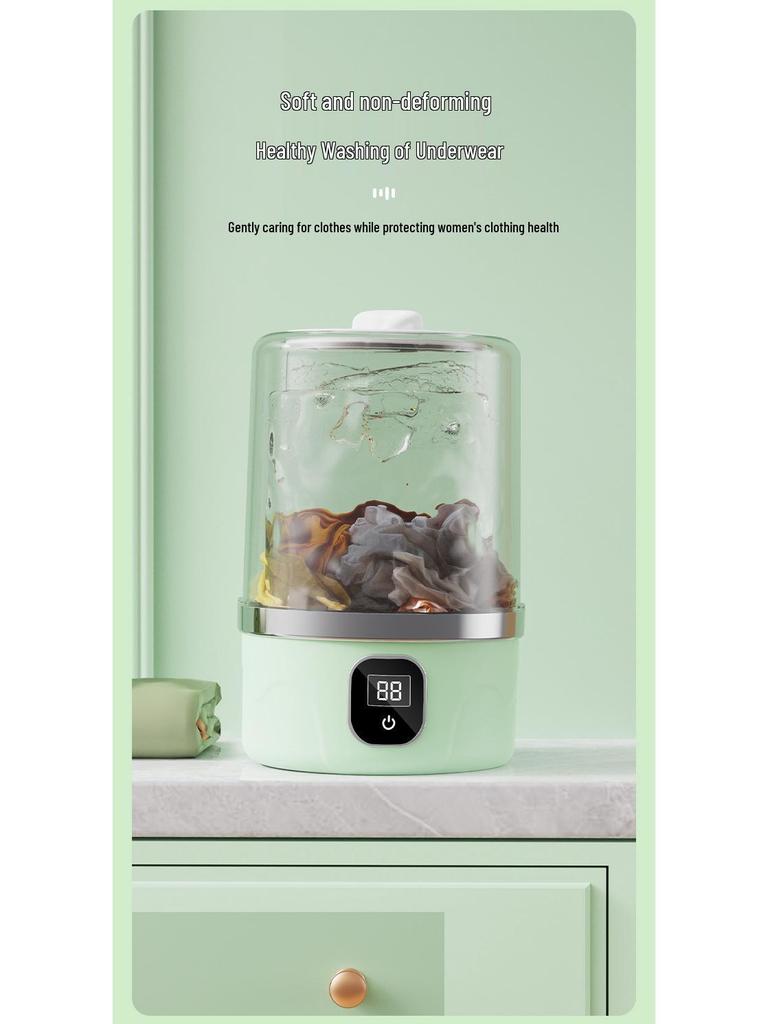 Portable Wireless Laundry Cup: No-Install, Plug-Free Underwear Washing Machine