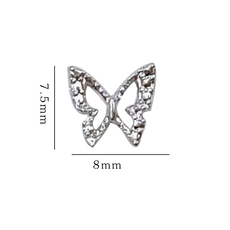 2025 Fashion 3D Butterfly Wing Nail Art Accessories for Women