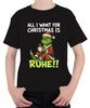 All I Want For Christmas Is Rest Xmas Grinch Sarcastic Unisex Kids T-Sh