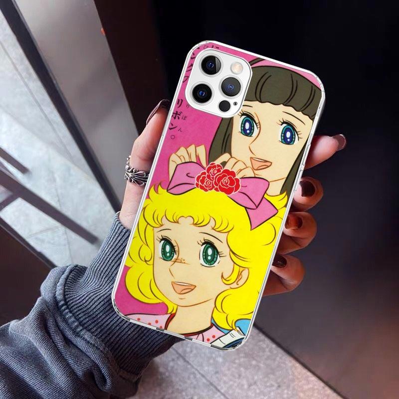 Anime Candy Phone Case For iPhone 17 Air 11 13 Mini 14 15 Plus 16 12 Pro Max 16E SE 7 8 Pattern Soft TPU Back Cover  17 Air 11 1