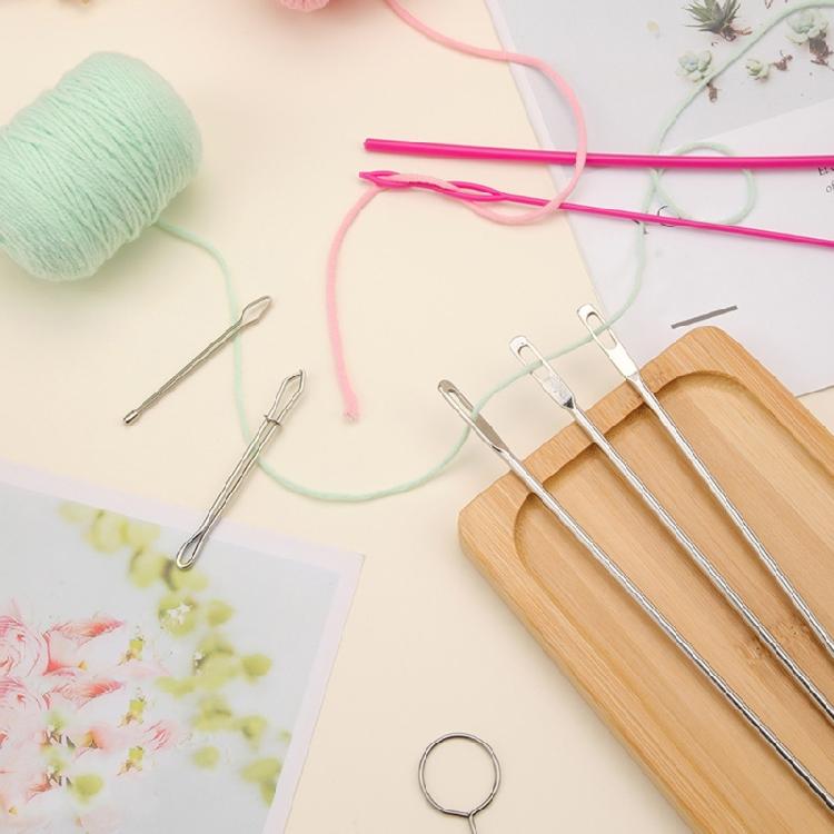 8Pieces Flexible Drawstring Threader Drawstring Turner Hook Metal Drawstring Tweezers Sewing Knitting Accessories