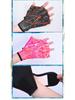 Neoprene Embossed Swimming Gloves with Webbed Duck Feet Fins for Diving and Paddling