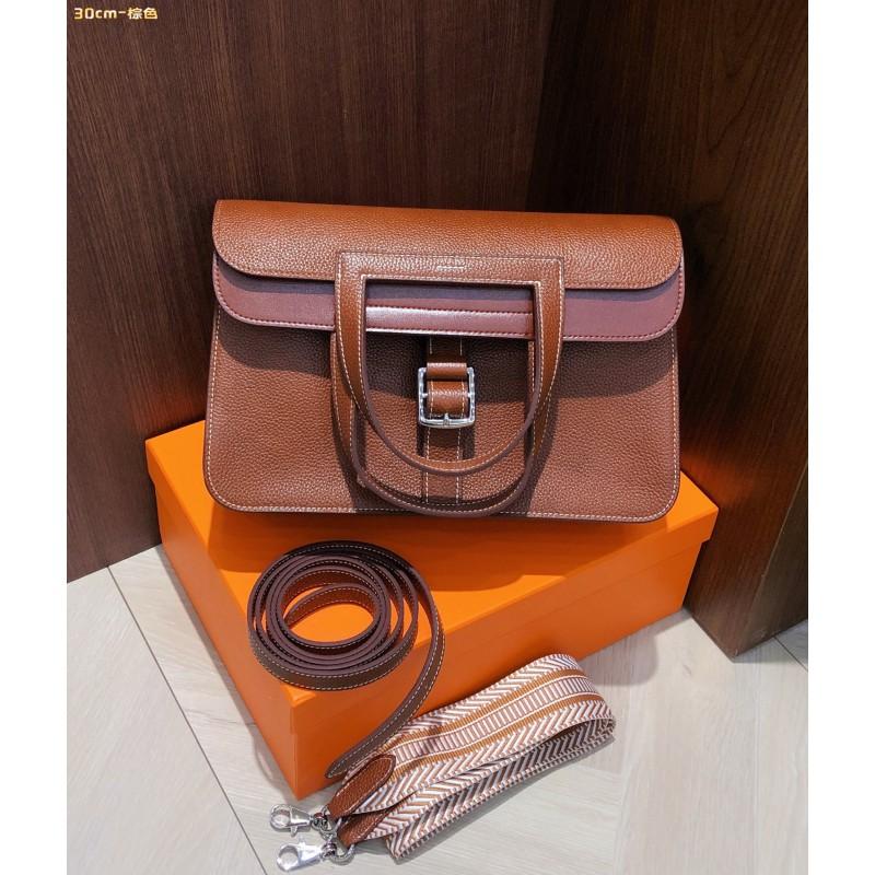 Hazzan Womens Crossbody Shoulder Bag Top Grain Leather Tote Medium Size Casual Daily Use