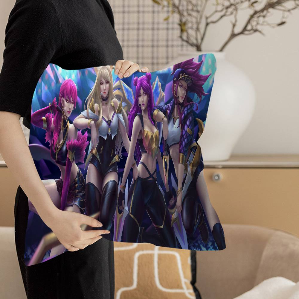 LOL KDA ALL OUT Cushion Cover Decorative Pillow Sofa Home Decor case pillow cases