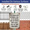 2D Flat 1pc German Funny Quotes Vintage Metal Sign, Aluminium Metal Wall Decor, We Cannot Prevent Ourselves From Getting Old, But We Can Make Sure We