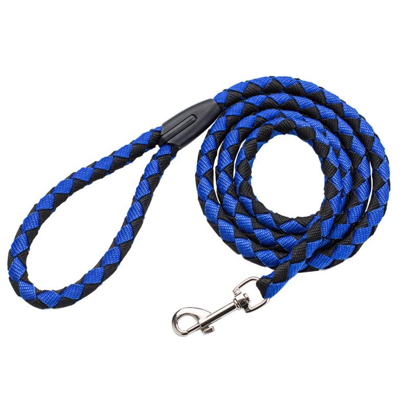 Nylon Dog Harness Leash with Comfortable Padded Handle Comfortable for Walking Running Heavy Duty Rope Dog Leash