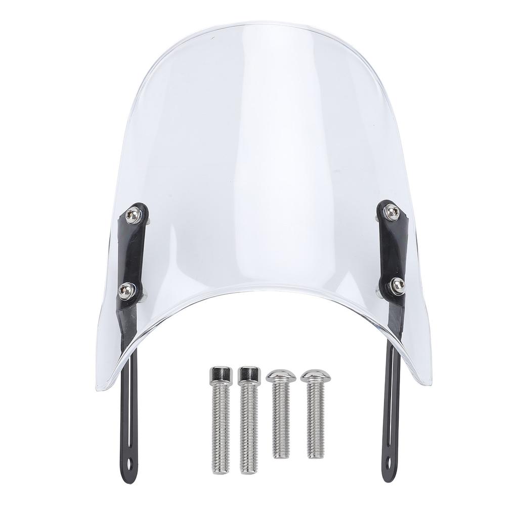 Motorcycle Front Windshield Unbreakable PMMA Panel Front Wind Deflector with Mount Bracket for Scrambler 400X 2023 2024
