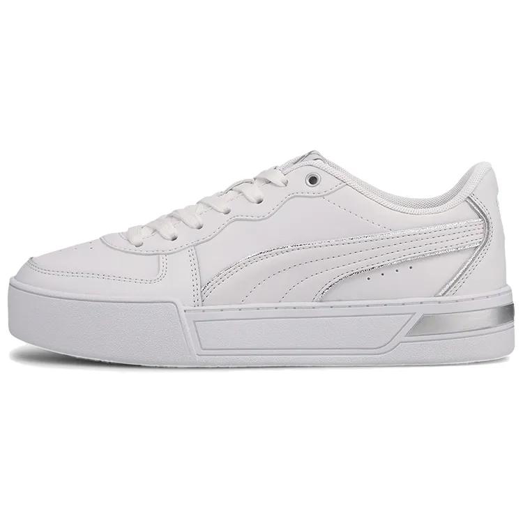 Puma Skye Metallic 'White Silver' (Unisex) White / White / Silver Skate Shoes 374797 01