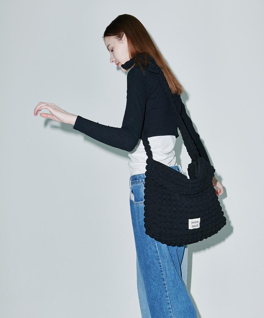 Jedrefeb5 Croffle Crossbody Bag Black