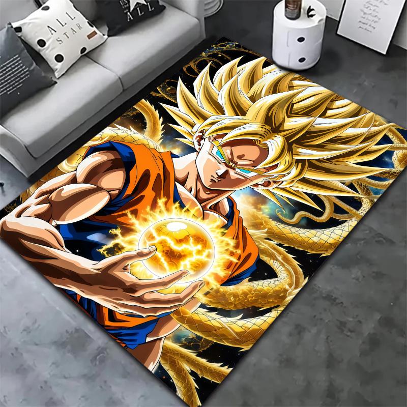 Tappeto Dragon Ball Z per Soggiorno Camera da Letto Casa Decorazione Divano Tappetino Antiscivolo per Gioco Bambini