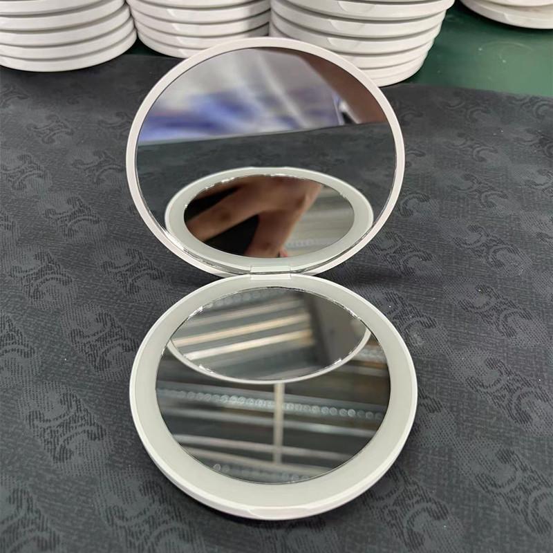Portable Mini LED Lighted Foldable Makeup Mirror with Custom Logo