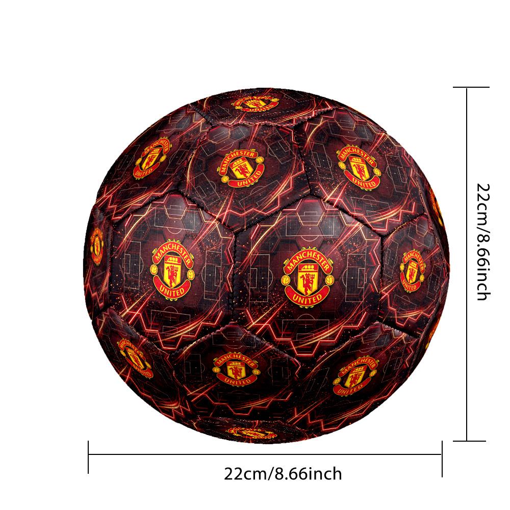 Pallone da calcio tema Manchester United Taglia 5 Pallone da calcio Tocco Morbido Pallone da calcio per Allenamento Professionale per Sport all'Aperto