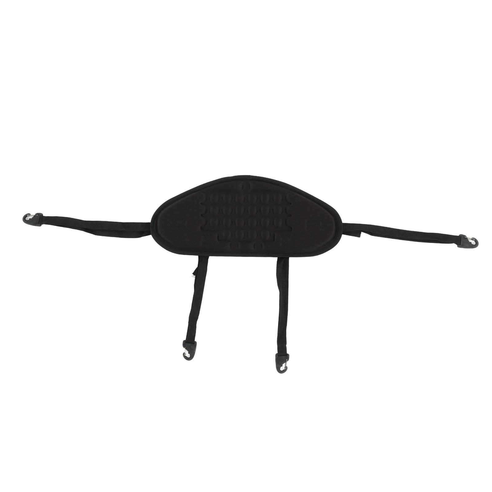 

Kayak Backrest Professional Padded Comfortable Waterproof Canoe Backrest Support with Adjustable Strap Black