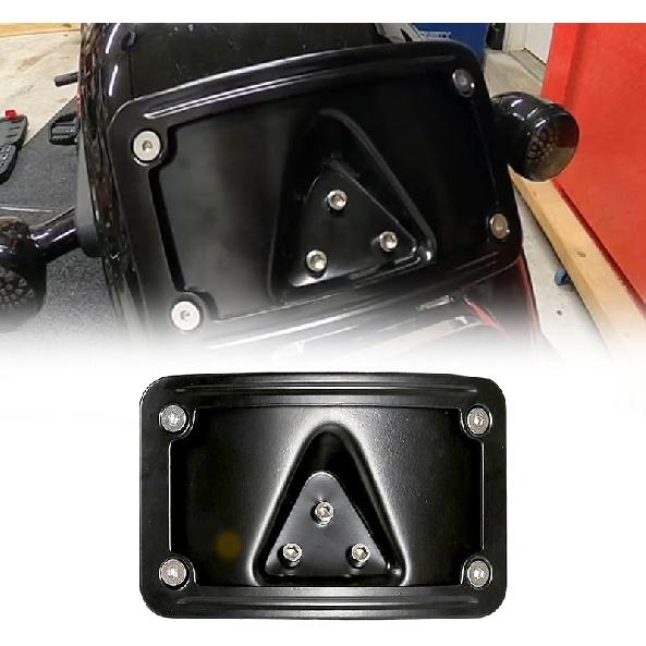 3148 Curved Laydown License Plate Mount With Frame Fit For Harley Davidson License Plate Mount Truck Bracket 3-Hole Relocation Kit