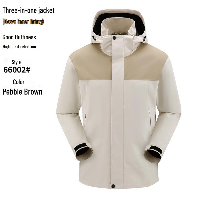 

Унисекс 3-в-1 Легкий дождевик-хардшелл с полностью запаянными швами для альпинизма L