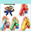 Super Mario Porte-clés Sac à Jouets Pendentif Poupée Cadeaux pour Enfants Décorer Colle Souple Alliage