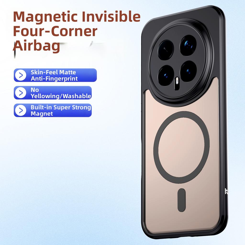 Magnetic Stand Phone Case for Honor Magic 7 8 Pro 8Pro Translucent Matte Camera Supports Wireless Charging Drop-proof Cover
