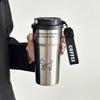 Cute Insulated Coffee Mug St Portable Dual Drink Mouth Women'S High Aesthetic Value Water Cup Heat Preservation Cup