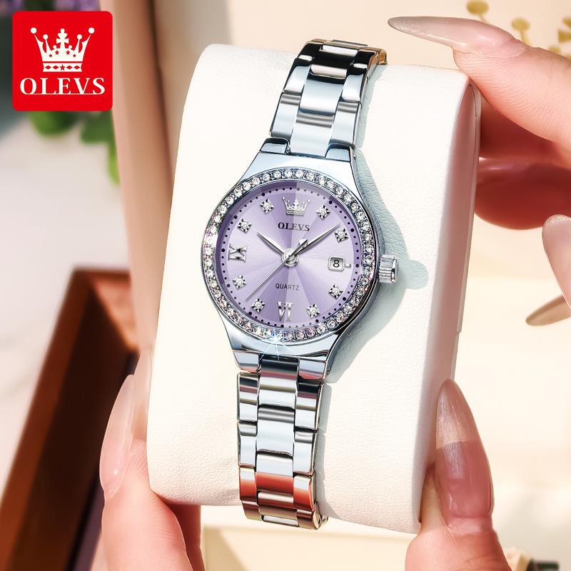 OLEVS Ladies' Diamond Luminous Waterproof Quartz Watch