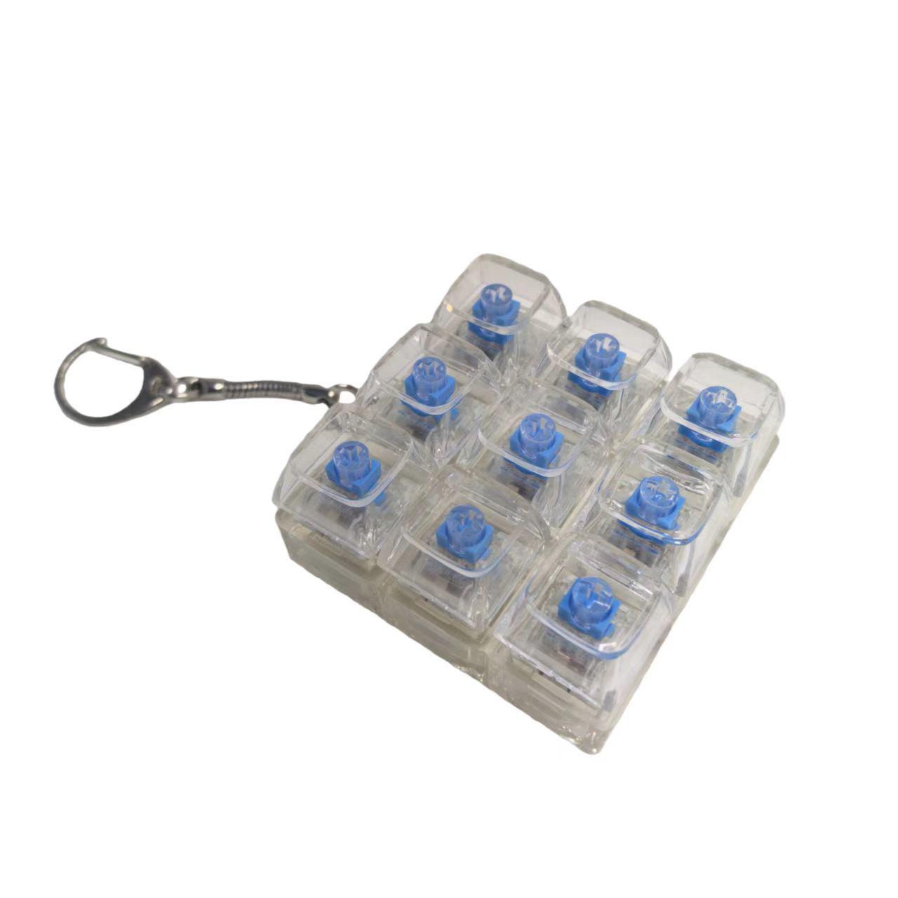 

Дев ятиклавішна механічна клавіатура Брелок для зняття стресу No Light