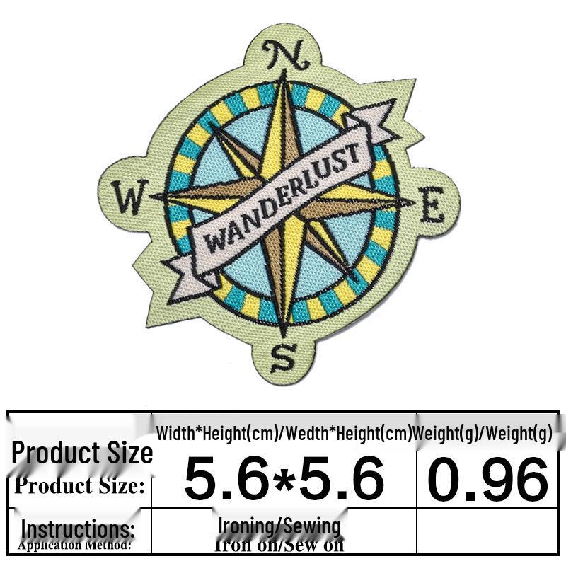 Junle Iron-On Woven Label & Cloth Patch Set