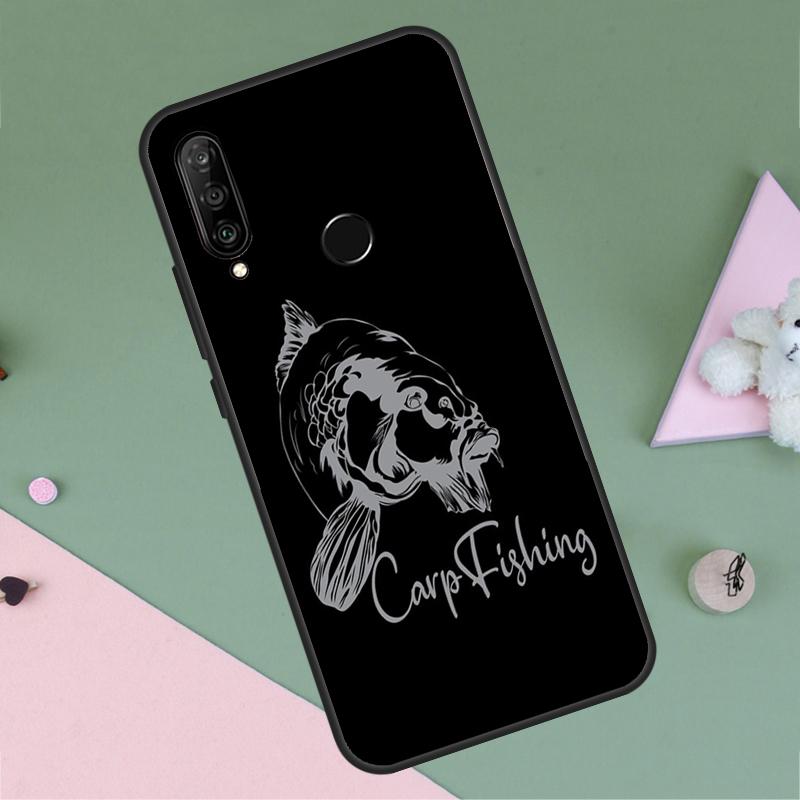 Carp Fishing Fish For Huawei Nova 12i 12s 11i 8i 7i 9 10 SE Y90 Y60 Y70 Y72 Y61 Y91 P30 P40 Lite P60 Pro Case