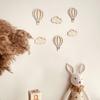 Ins Wooden Hot Air Balloon Cloud Star Set Wall Stickers Home Decoration Holiday Decoration Wall Crafts