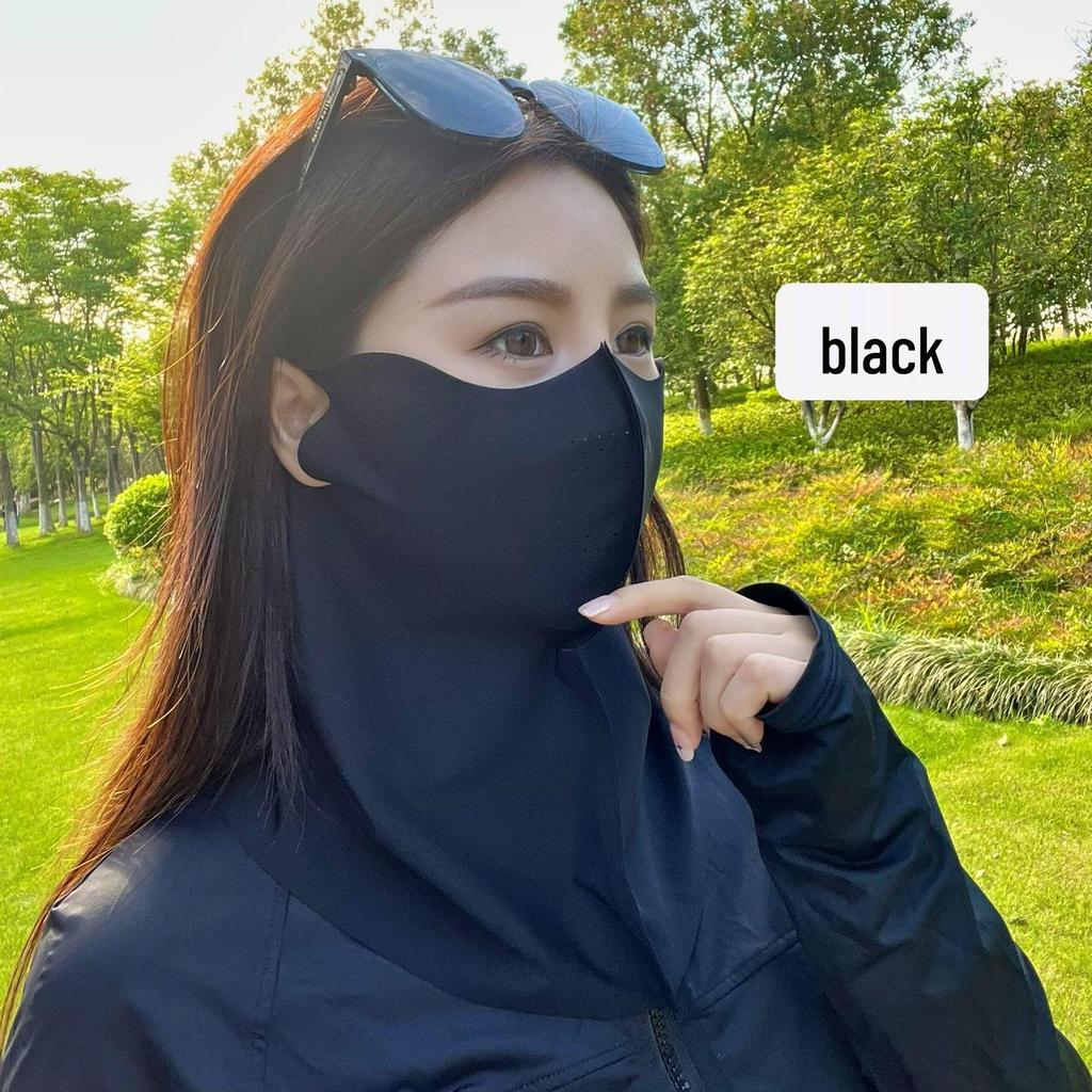 Women’s Anti-UV Breathable Ice Silk Face Mask - Sunshade and Eye Corner Protector 3D Hat