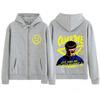 Oliver Tree Life Goes on Album  Print Zipper Hoodie Men Women Hip-Hop Sweatshirt Long Sleeves Casual Oversized Zip Up Jacket