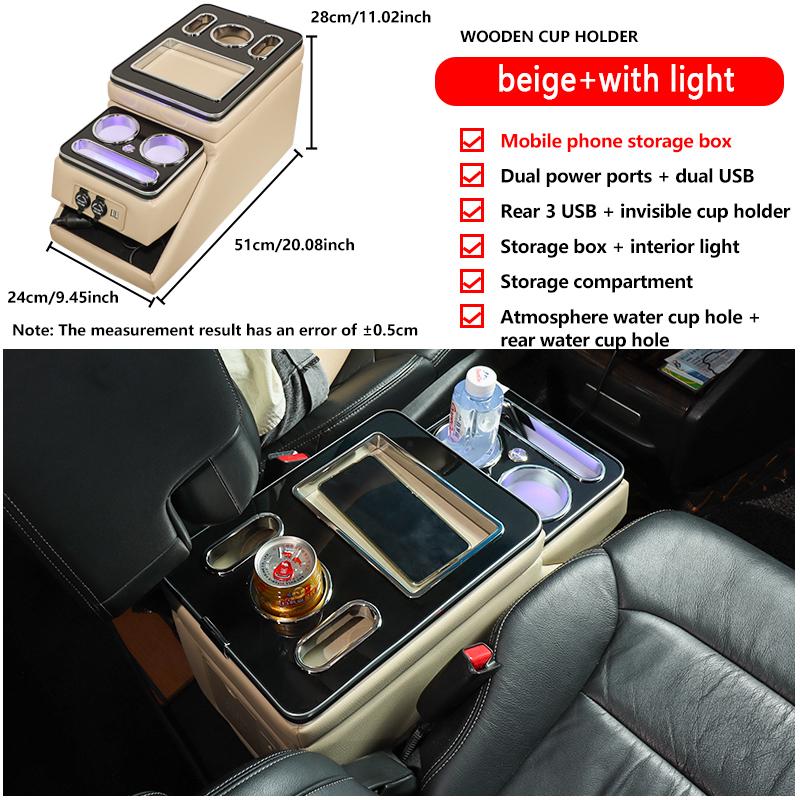 For VW Caravelle / Multivan T5 T6 T7 2000-2023 Row Front Railing Box Set General Business Armrest Central Store Business Car