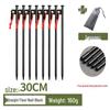 Steel Tent & Tarp Pegs: Thickened, Windproof, Long Camping Peg Set for Outdoor Use