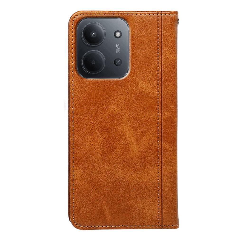 Für Xiaomi Redmi 15C 4G (Global) (171 mm)/Poco C85 4G Hülle Verdeckter Magnetverschluss Kalbleder-Textur Handyhülle