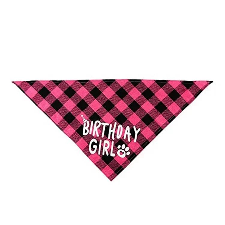 Pet Party Decoration Set Dog Birthday Triangle Scarf Hat Bow Tie Dog Birthday Decoration Suppliesdog Supplies