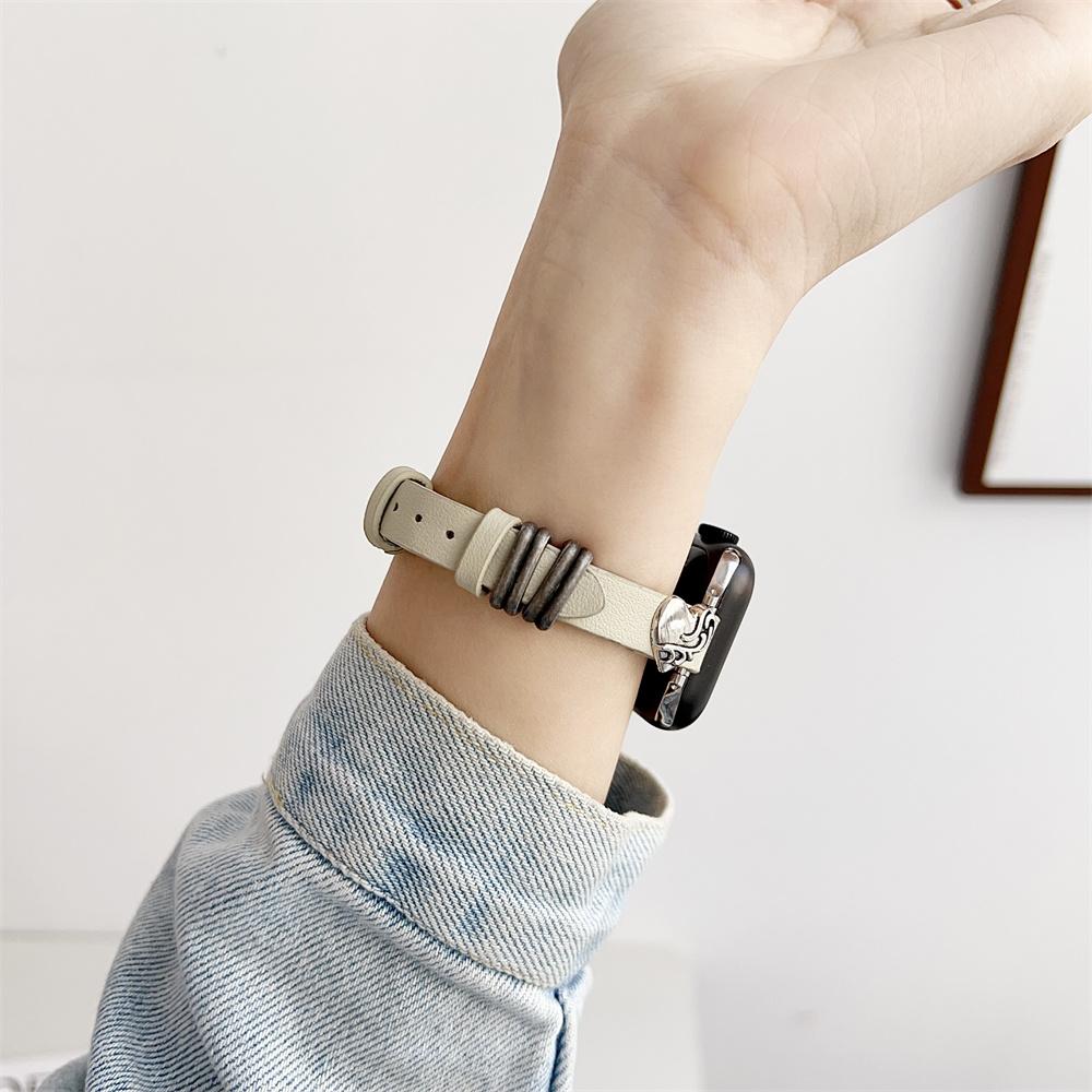 Calfskin Genuine Leather Watchband 38mm 40mm 41mm for iwatch 8 7 6 5 4 3 SE Replace Wrist Strap 42mm 44mm 45mm for Apple Watch