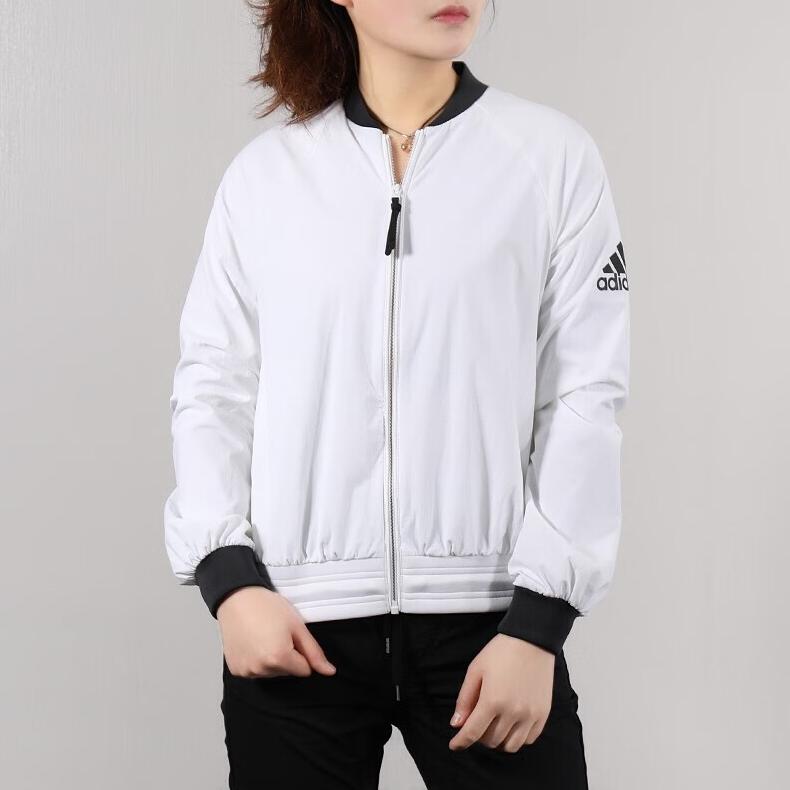 Adidas Bomber WV Fit Sport Jacket Unisex Outerwear White DW4553