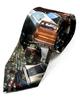 [HANG OVER] Necktie, Car, Classic Car, Vintage Car Pattern, Silk Touch Polyester, 8cm Wide, All-over Print, Motorsport Style, Men's Gift, Tie2602-05
