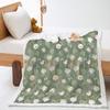 2D Digital Printed Cover Blanket Elegant Vintage Floral Thickened Lamb Fleece Crystal Plush Blanket